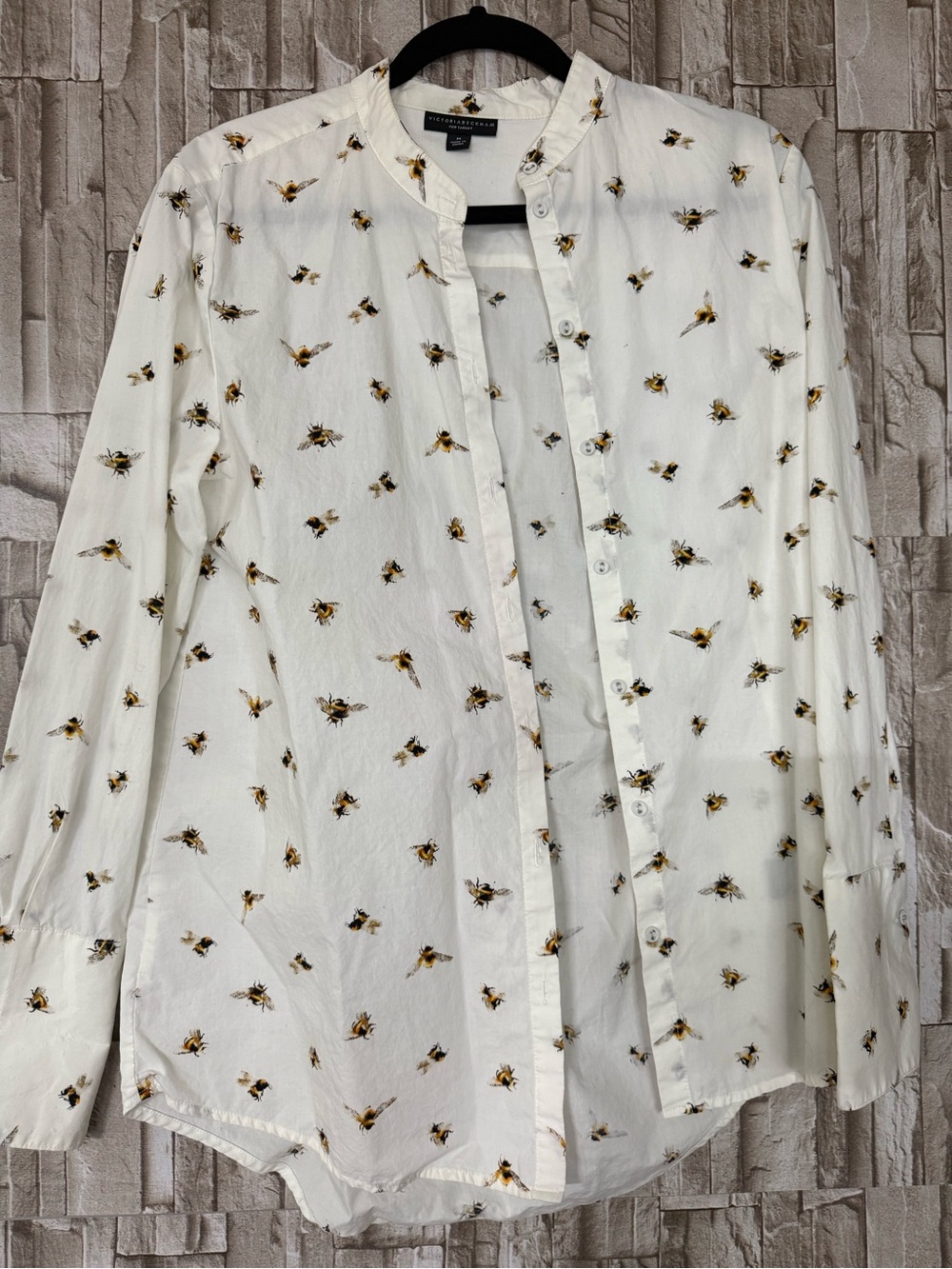 Victoria Beckham for Target Cream Bee-Print Blouse